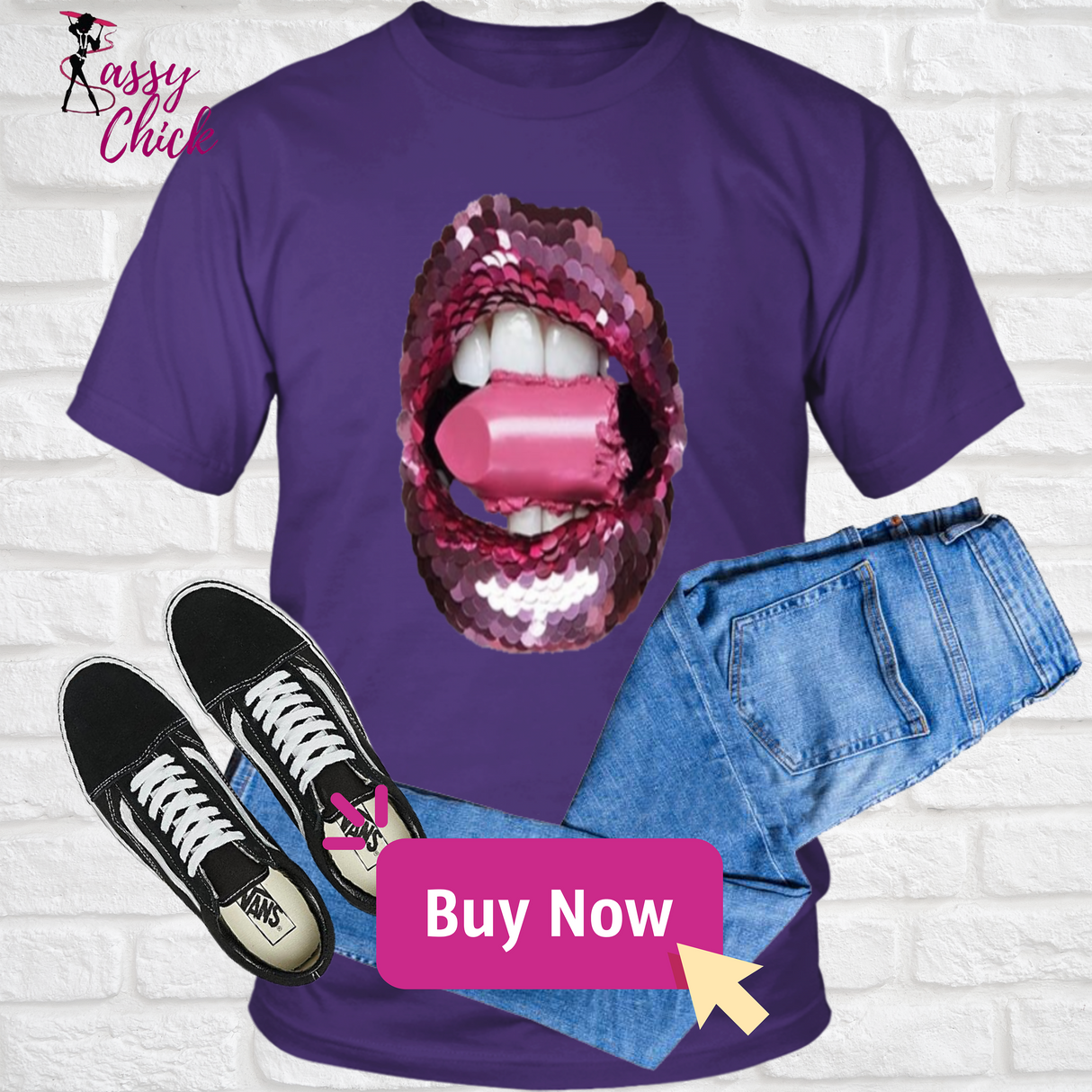 Glitter Lips T-Shirt