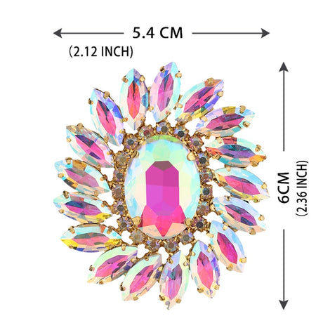 Sparkling Glass Sewn Rhinestone Crystal Patch