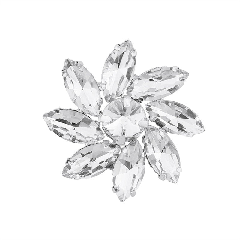 Sparkling Glass Sewn Rhinestone Crystal Patch