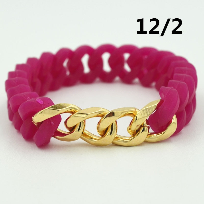 Silicone Twist Energy Chain Bracelet