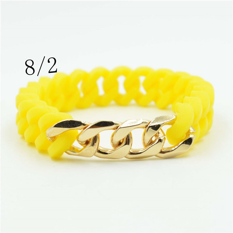 Silicone Twist Energy Chain Bracelet
