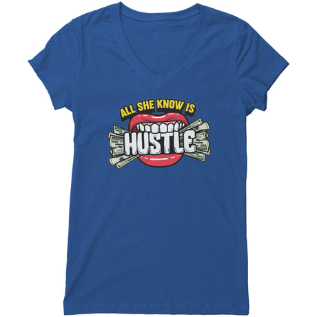 She's Hustle V-neck Shirt