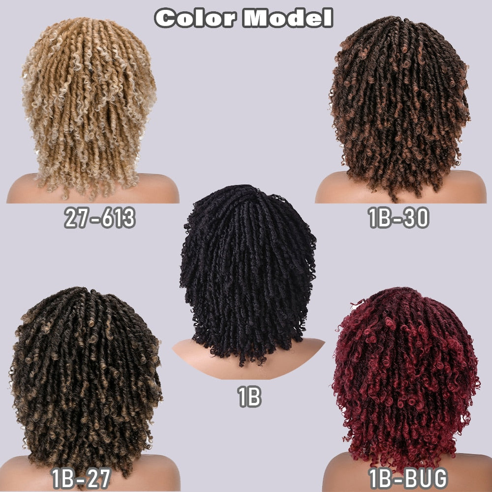 Collection of Short Dreadlock Curly Wig