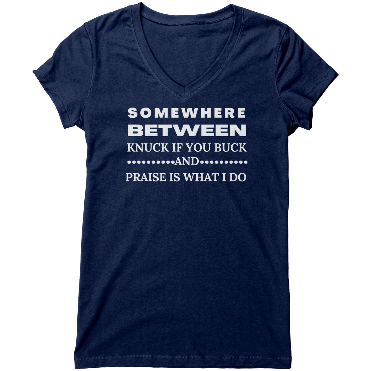 "Somewhere Between 2" V-neck Shirt