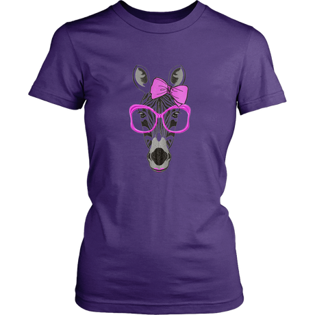 Zebra Women's Unisex T-Shirt - Purple | Shop Sassy Chick