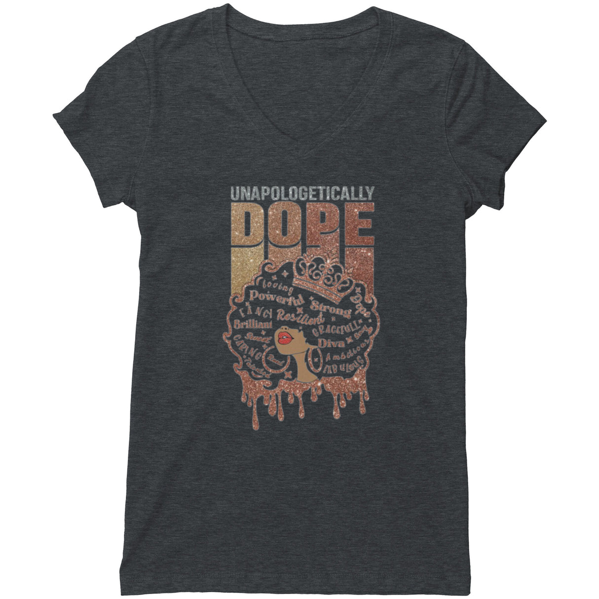 Unapologetically Dope 2 V-neck Shirt