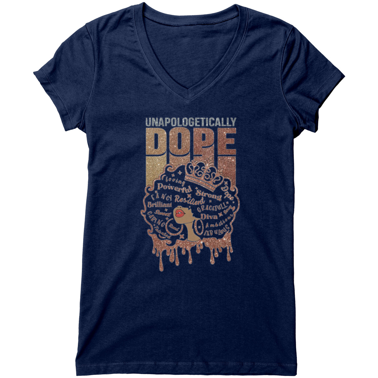 Unapologetically Dope 2 V-neck Shirt