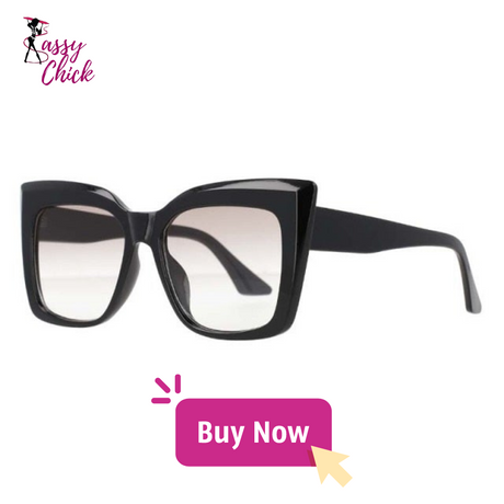 Square Oversized Cat Eye Sunglasses