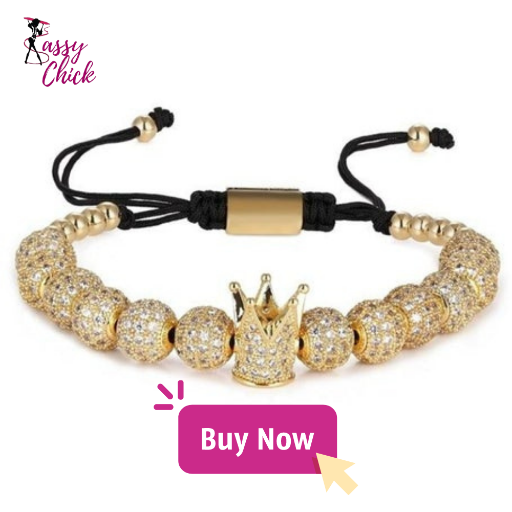 Micro Pave Bead Charm Bracelet