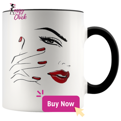 Red Nail Lips Mugs - Shop Sassy Chick