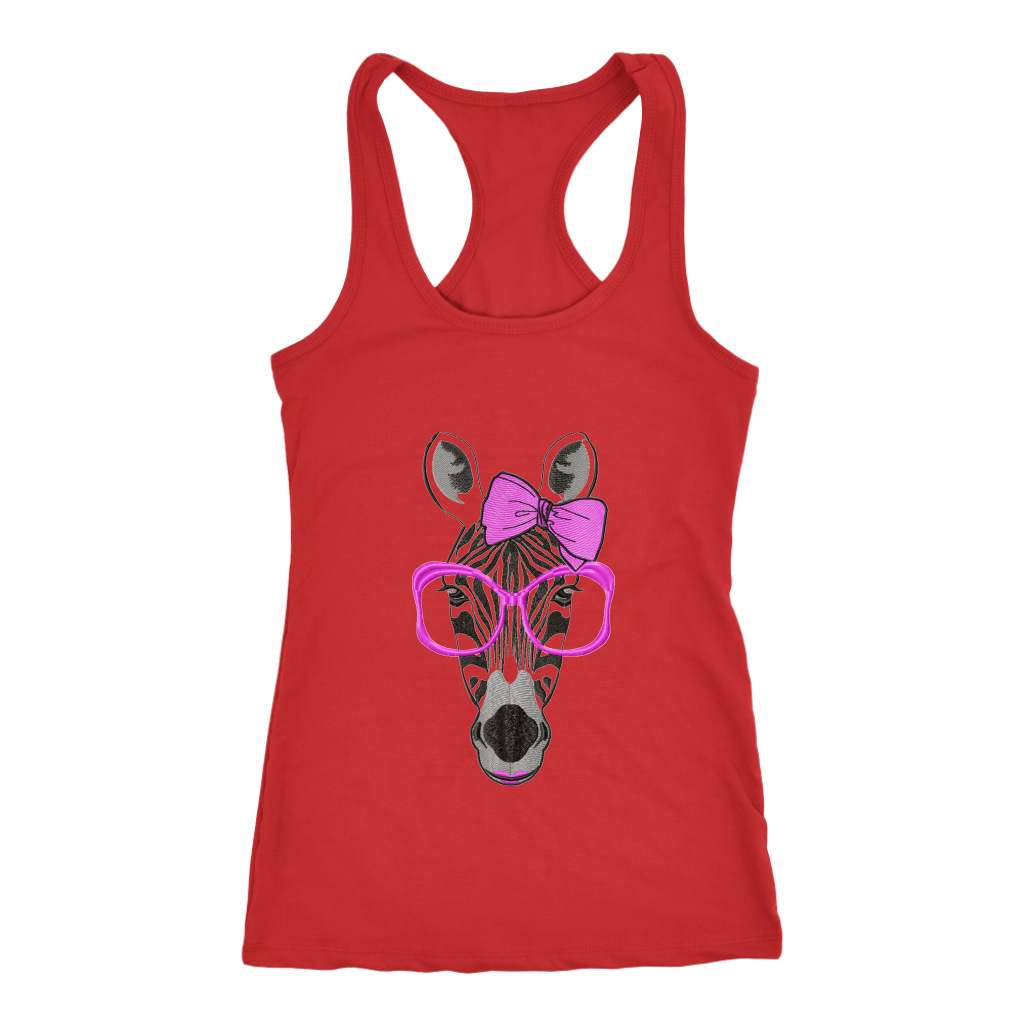 Zebra Racerback Tank Top- REd | Shop Sassy Chick