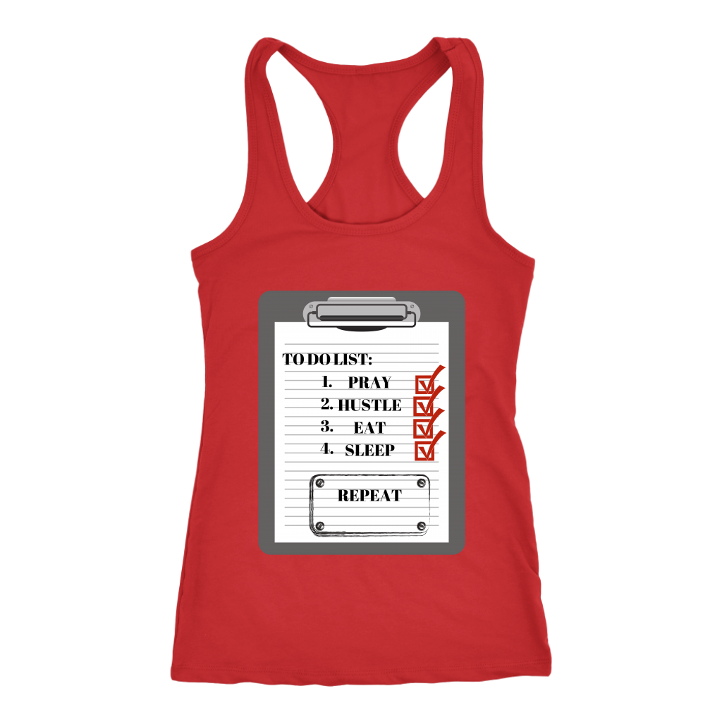 To Do List Racerback Tank Top - Red | Shop Sassy Chick