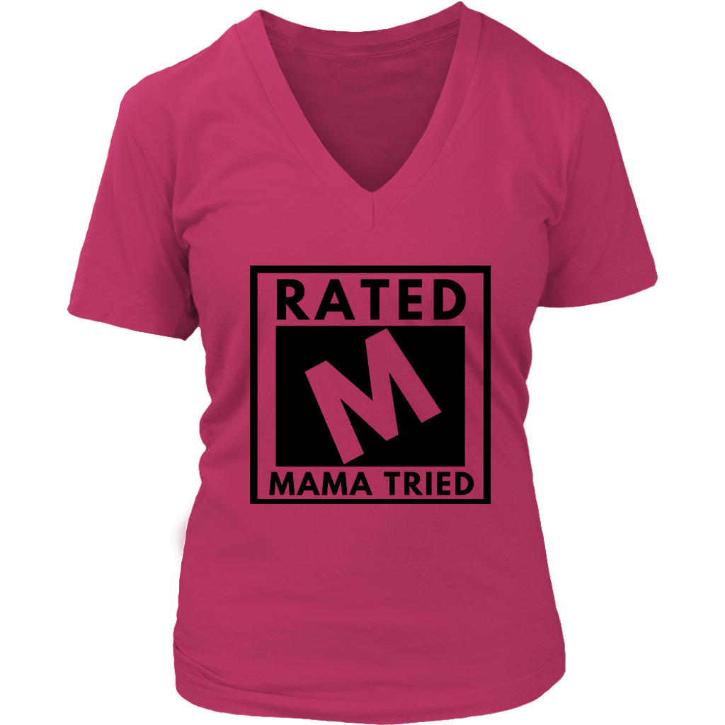 Rated Mom V-Neck 2 - Shop Sassy Chick