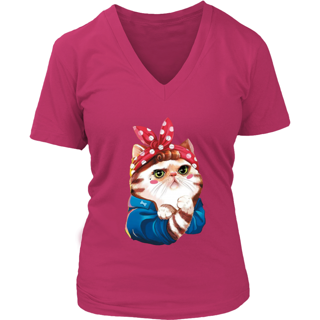 Cat V-Neck - Shop Sassy Chick