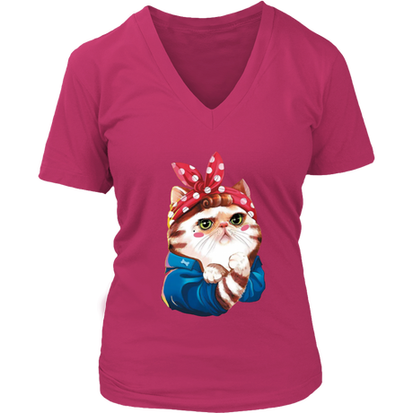 Cat V-Neck - Shop Sassy Chick