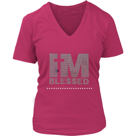 I'M BLESSED V-Neck - Shop Sassy Chick