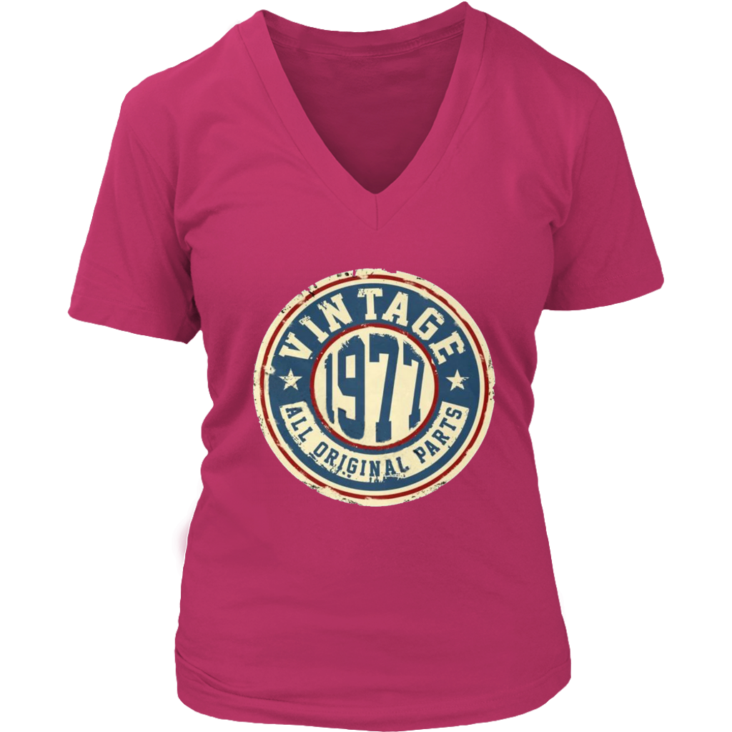 Vintage 1977 V-Neck - Shop Sassy Chick