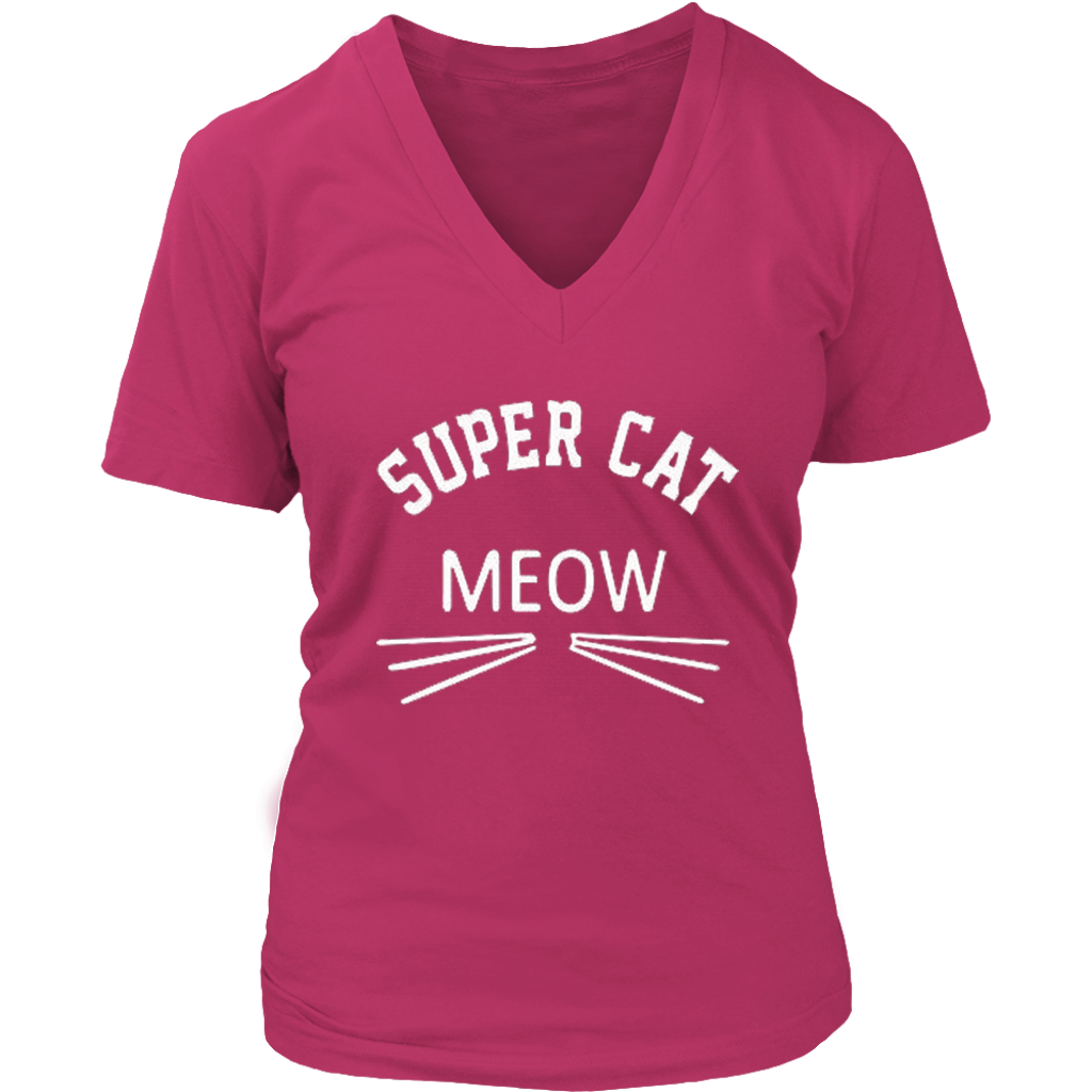 Super Cat V-Neck - Shop Sassy Chick
