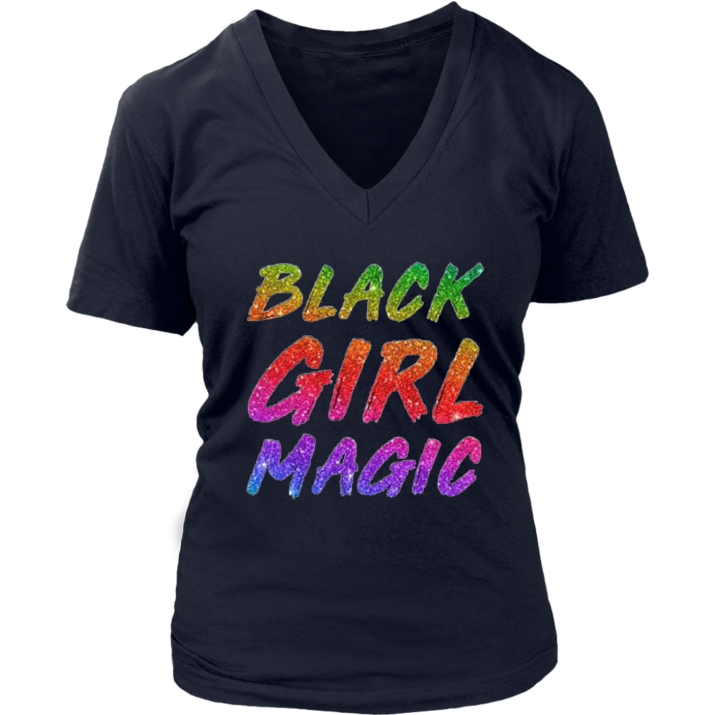 Black Girl Magic V-Neck - Shop Sassy Chick