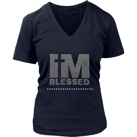I'M BLESSED V-Neck - Shop Sassy Chick