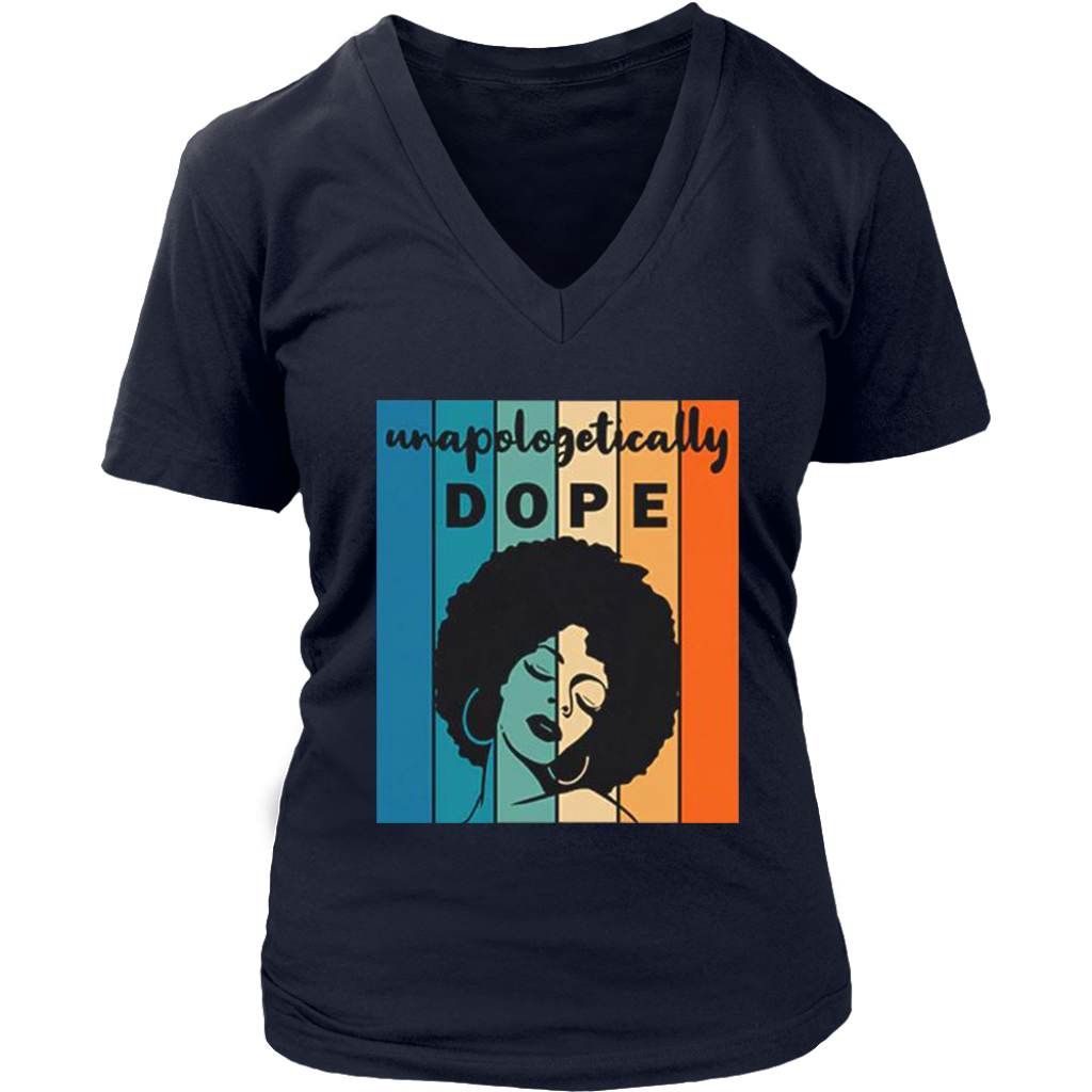 Unapologitically DOPE V-Neck - Shop Sassy Chick