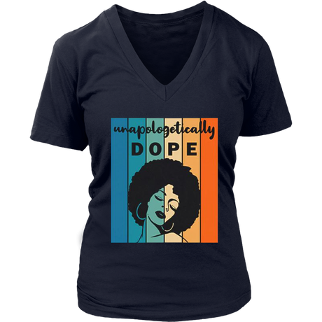 Unapologitically DOPE V-Neck - Shop Sassy Chick