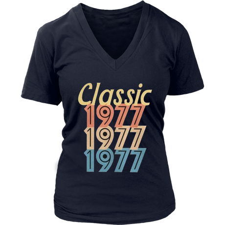Classic 1977 V-Neck - Shop Sassy Chick