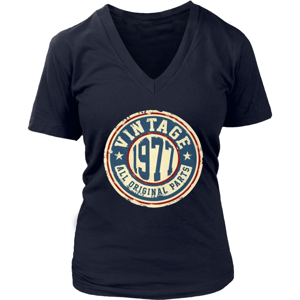 Vintage 1977 V-Neck - Shop Sassy Chick