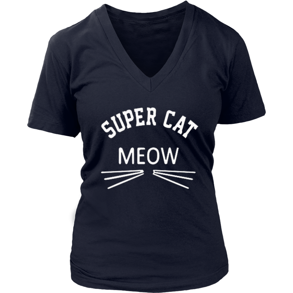 Super Cat V-Neck - Shop Sassy Chick