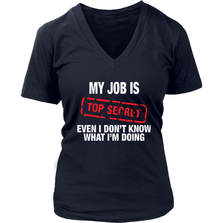 Top Secret V-Neck - Shop Sassy Chick