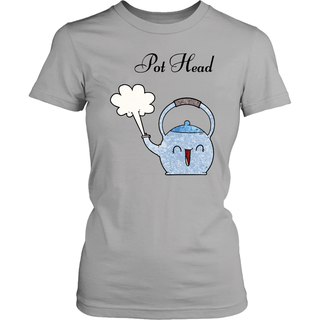 Pot Head Women's Unisex T-Shirt - Grey | Shop Sassy Chick