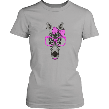 Zebra Women's Unisex T-Shirt - Grey | Shop Sassy Chick