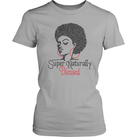 Super Naturally Blessed Women's Unisex T-Shirt - Grey | Shop Sassy Chick