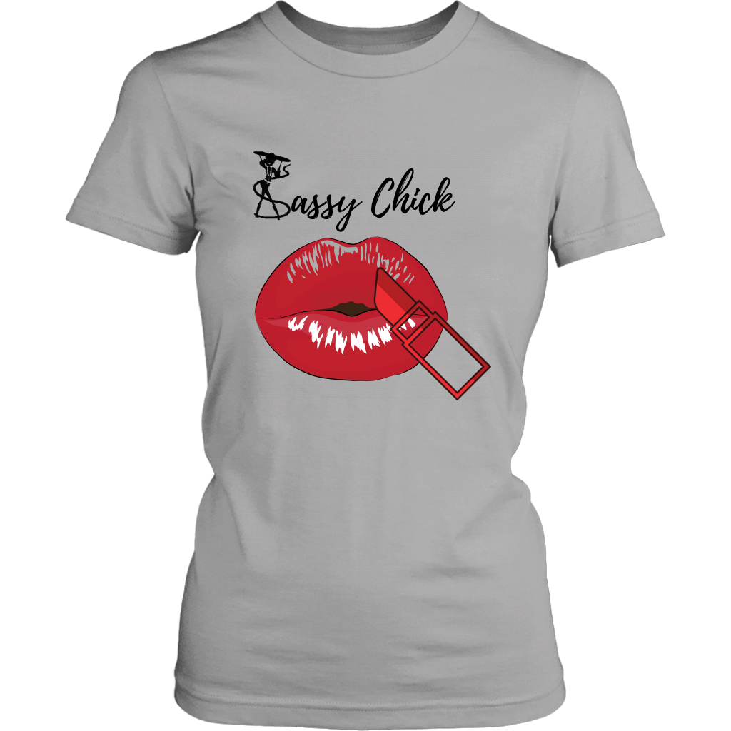 Red Kiss Women's Unisex T-Shirt - Grey | Shop Sassy Chick