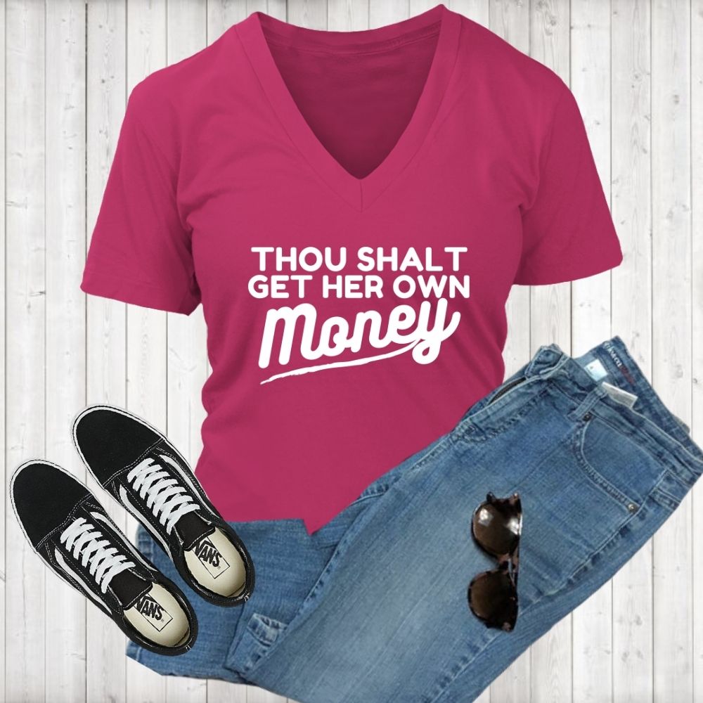 Thou Shalt 1 V-Neck - Shop Sassy Chick