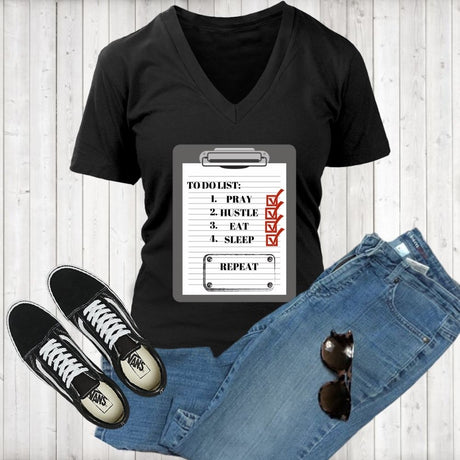 To Do List V-Neck Tee - Shop Sassy Chick