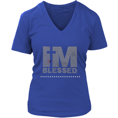 I'M BLESSED V-Neck - Shop Sassy Chick