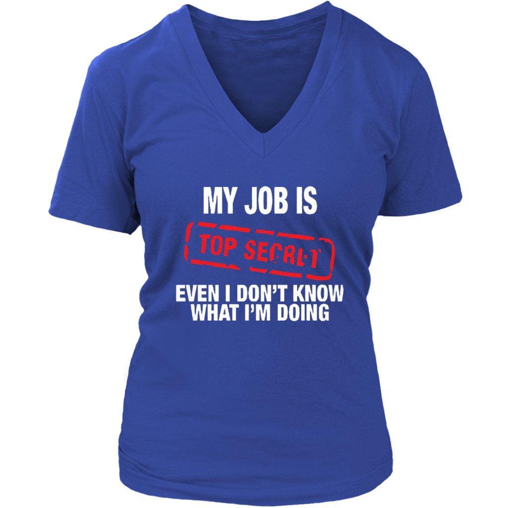 Top Secret V-Neck - Shop Sassy Chick