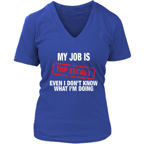 Top Secret V-Neck - Shop Sassy Chick