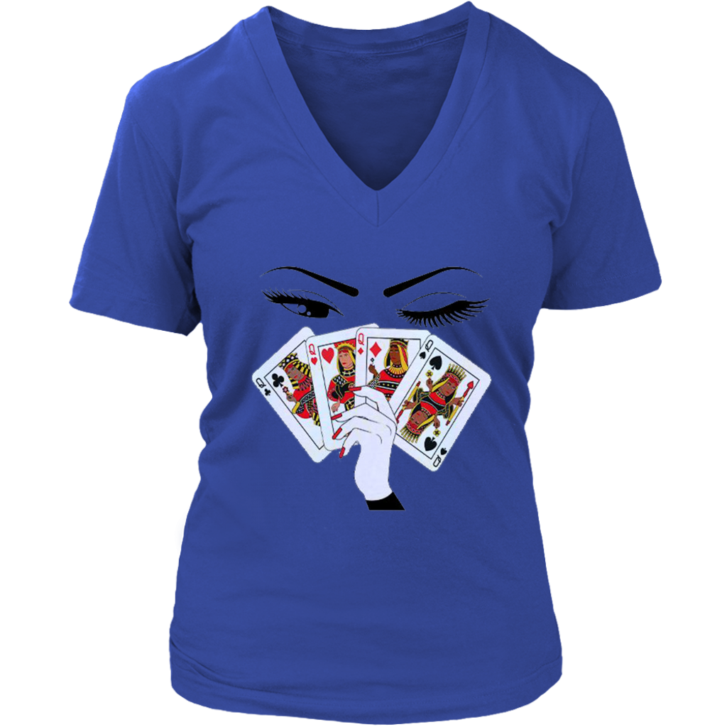 Card Girl V-Neck - Shop Sassy Chick