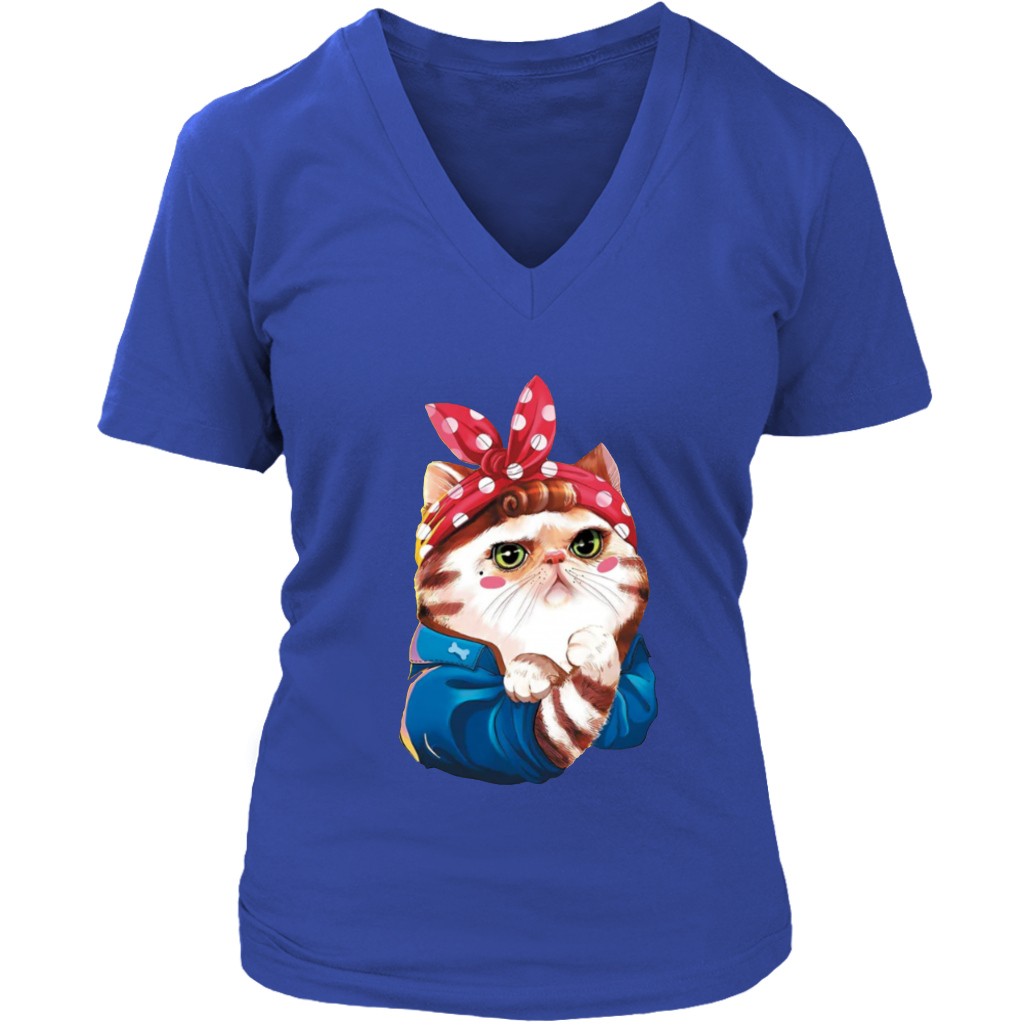 Cat V-Neck - Shop Sassy Chick