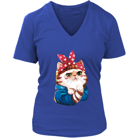 Cat V-Neck - Shop Sassy Chick