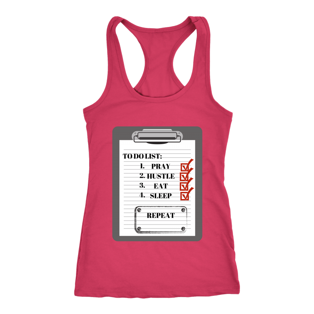 To Do List Racerback Tank Top - Red | Shop Sassy Chick