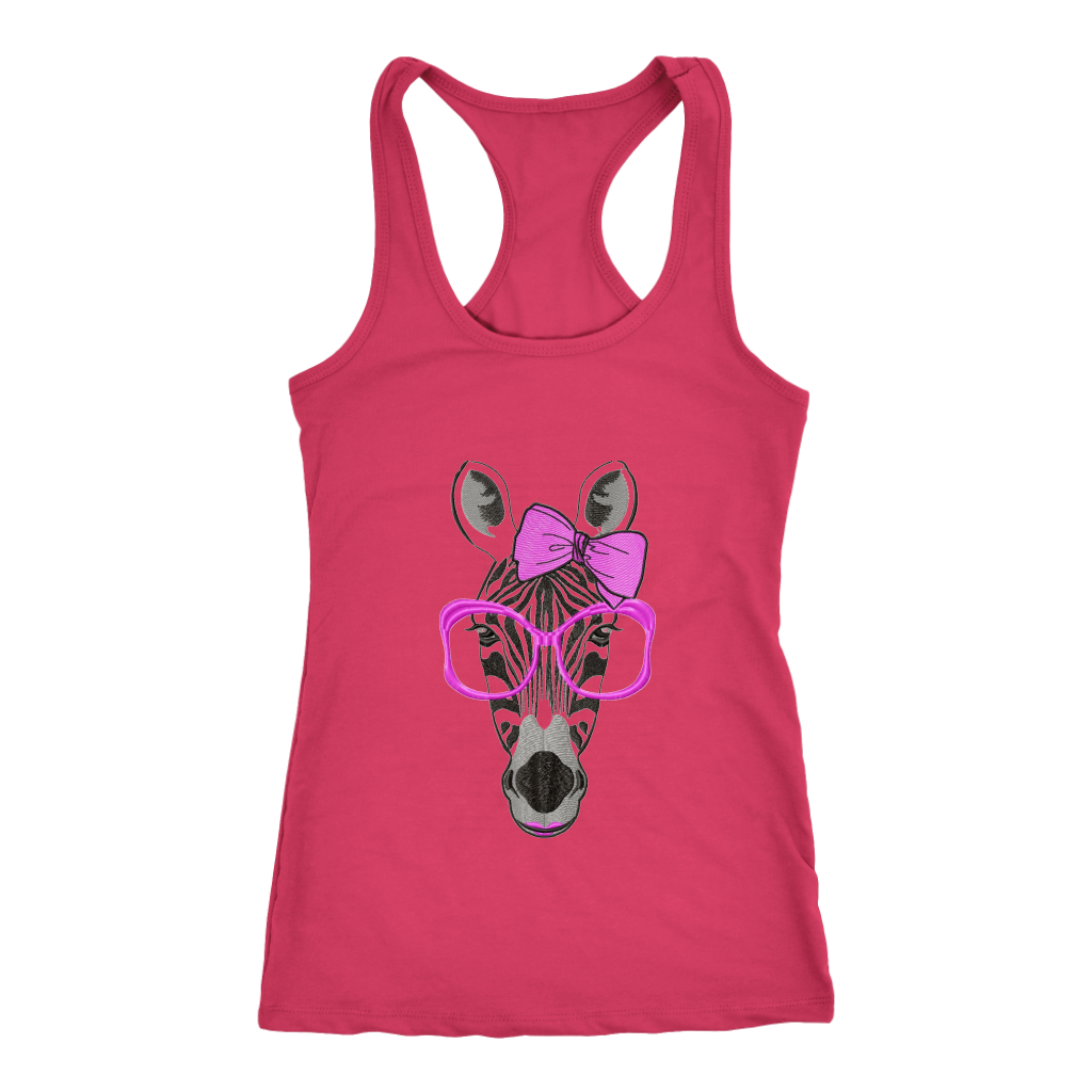 Zebra Racerback Tank Top- Pink  | Shop Sassy Chick