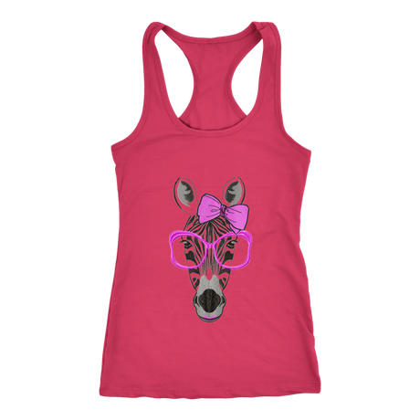 Zebra Racerback Tank Top- Pink  | Shop Sassy Chick
