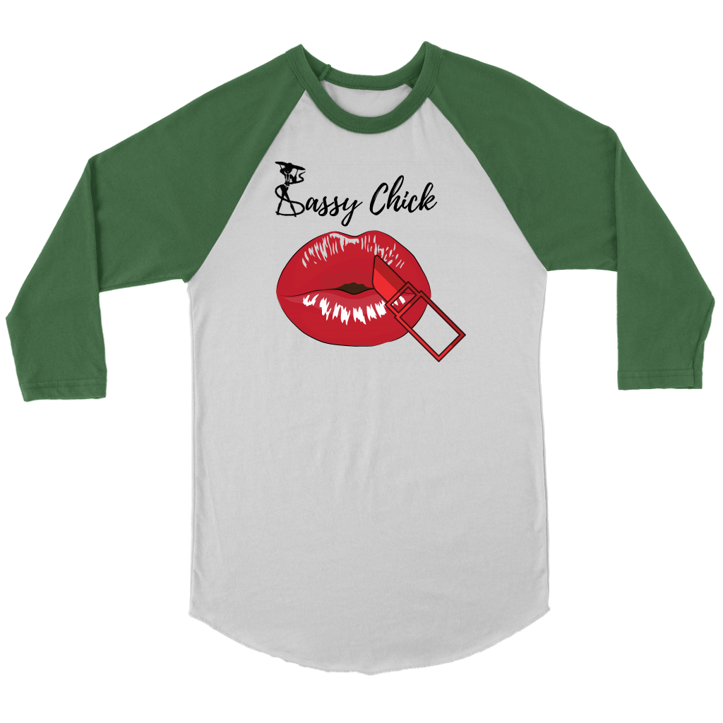 Lipstick Women's Long Sleeve - Green | Shop Sassy Chick