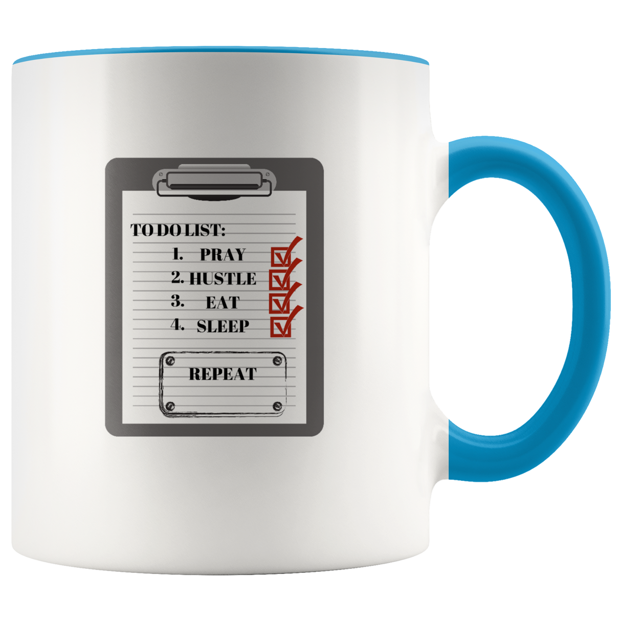To Do List Mug Ceramic Accent Mug - Blue | Shop Sassy Chick