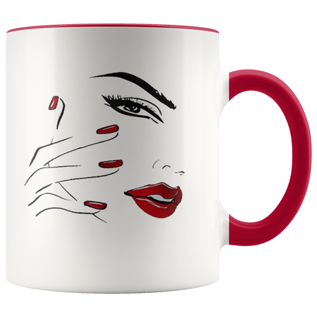 Red Nail Lips Mugs - Shop Sassy Chick