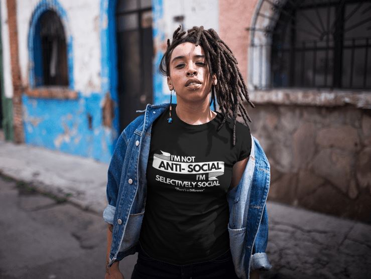 Anti Social T-Shirt - Shop Sassy Chick
