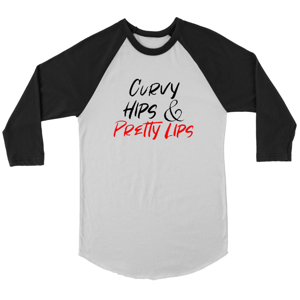 Curvy Hips & Pretty Lips Long Sleeves - Shop Sassy Chick